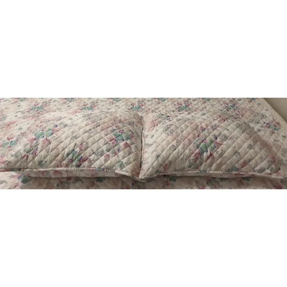 Soft Surroundings King Quilted Comforter Set w/ 2 Pillow Shams 3 Piece Bedding